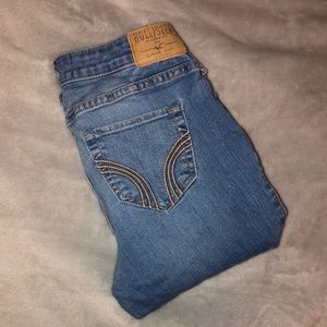 hollister ripped skinny jeans - sz 1